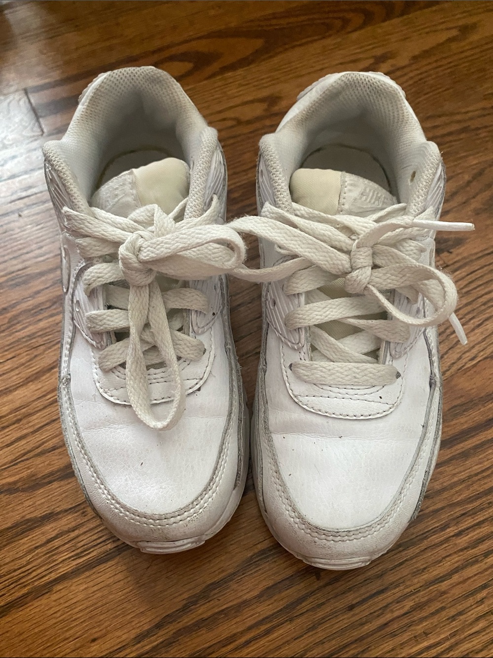 Nike Kids White Lace-Up Sneakers